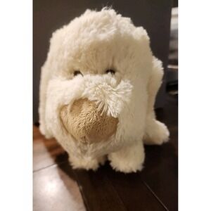 Plushland Dog Puppy Plush Cream Tan 2011 Big Nose